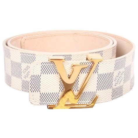 white and blue louis vuitton belt